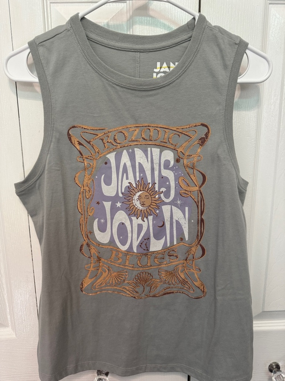Janis Joplin Graphic Tank Top Sleeveless Tee - Picture 3 of 3
